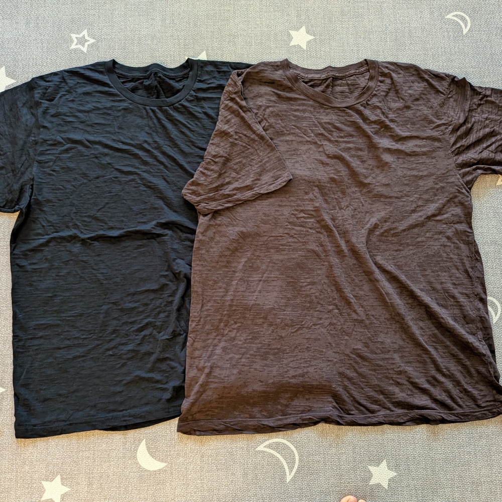 Men's Classic Crew Neck T-Shirt - Black & Brown